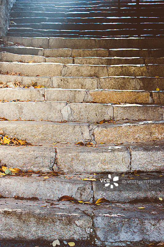 秋天的阶梯图片素材