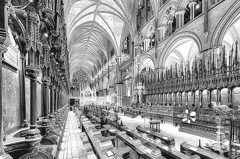 林肯大教堂唱诗班图片素材