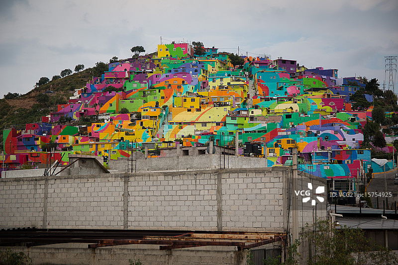 壁画的微距图像：帕丘卡绘画图片素材