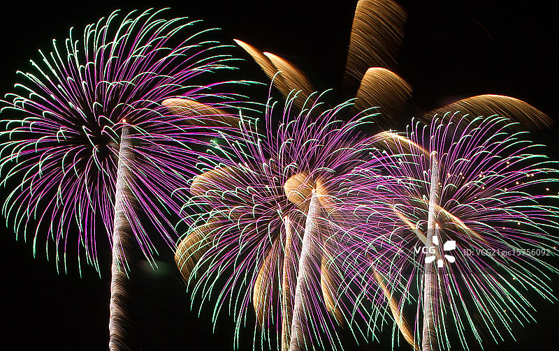 长冈焰火图片素材