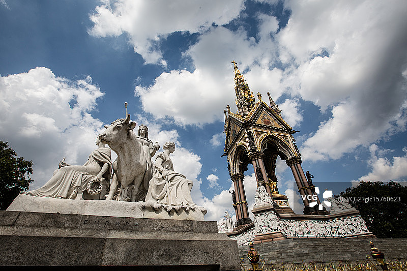伦敦阿尔伯特纪念馆图片素材