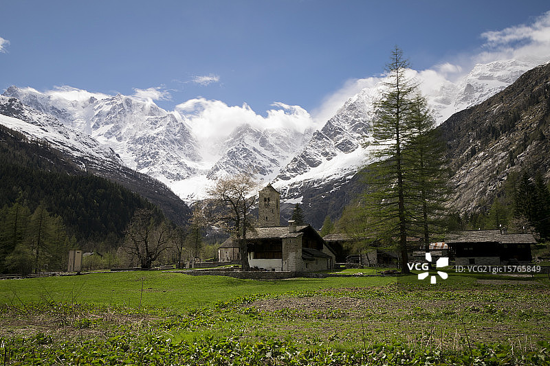 马库尼亚加和罗莎峰图片素材