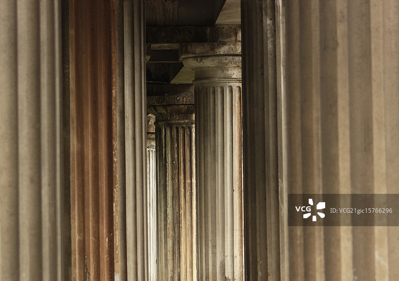 古老柱廊图片素材