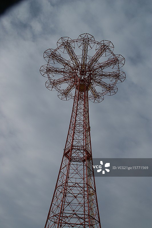 康尼岛高空跳伞图片素材
