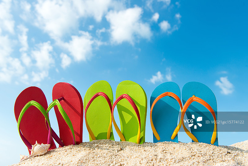 夏天的海滩图片素材