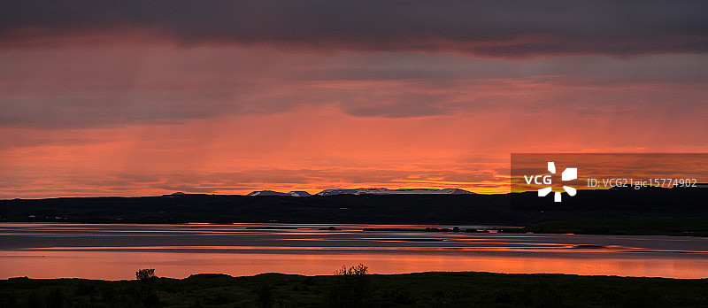 米湖的深秋图片素材