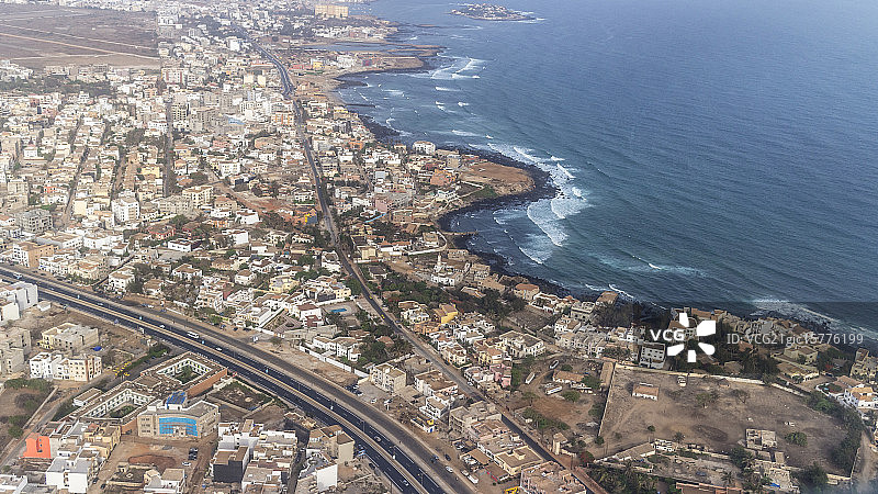 达喀尔航拍图片素材