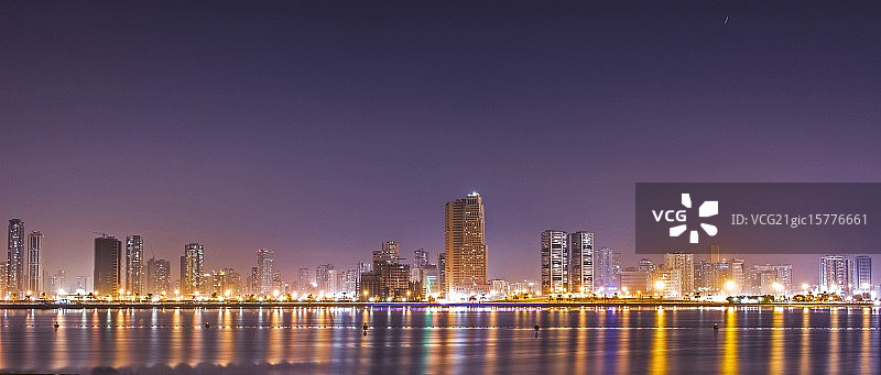 沙迦城市天际线图片素材