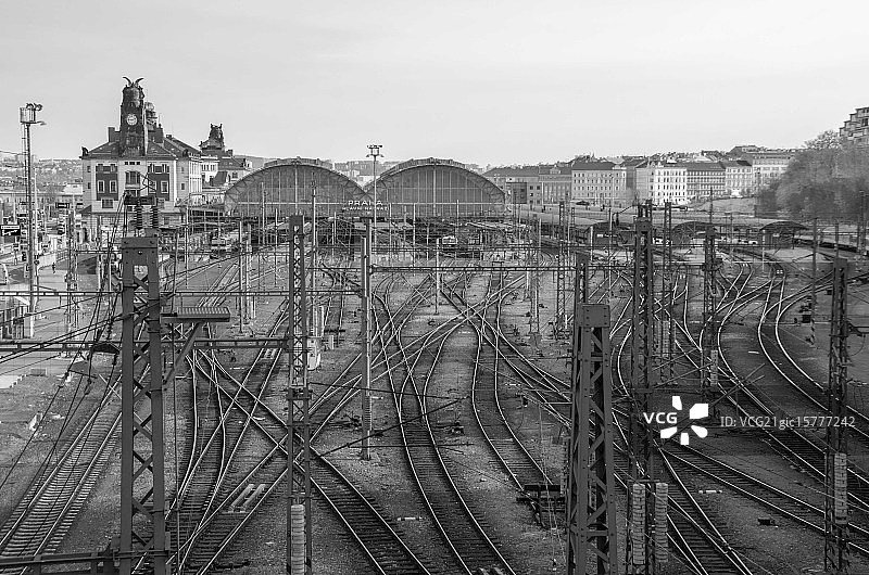 布拉格中央火车站图片素材