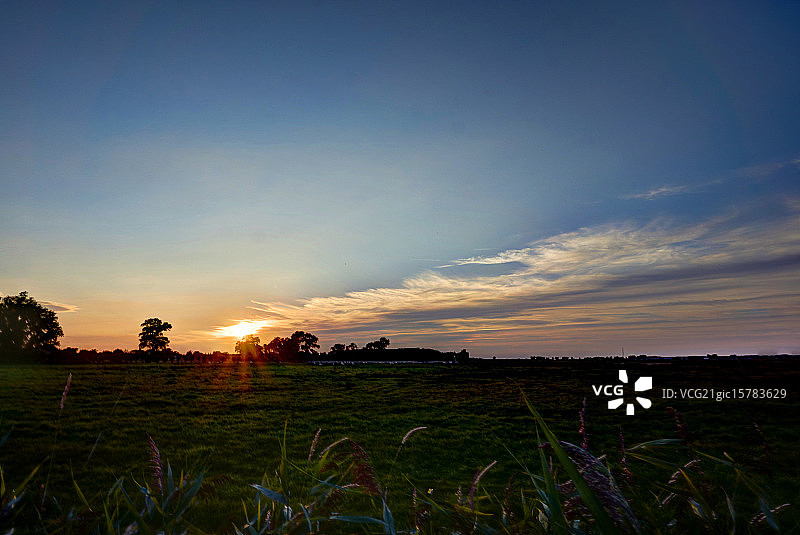 乌瑟多姆的日落图片素材
