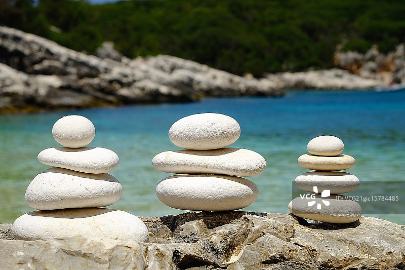 凯法利尼亚岛基米利亚海滩图片素材