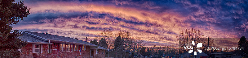 蒙大拿州日出图片素材
