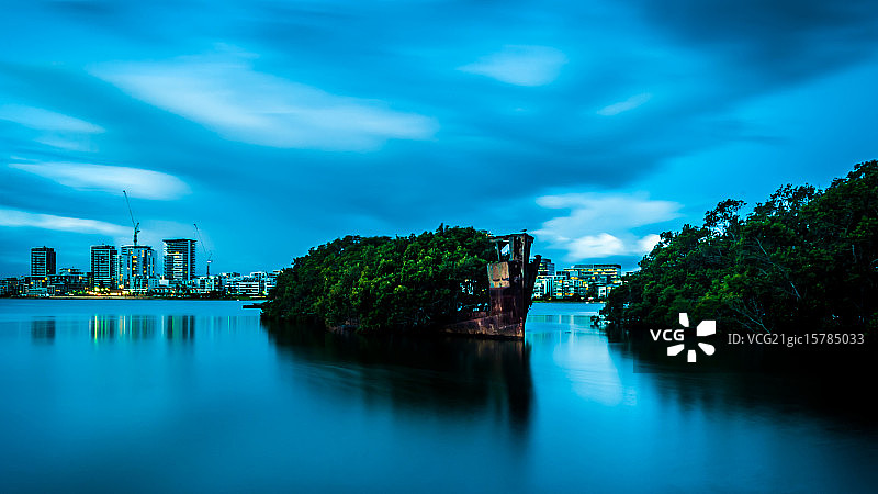 霍姆布什湾沉船图片素材