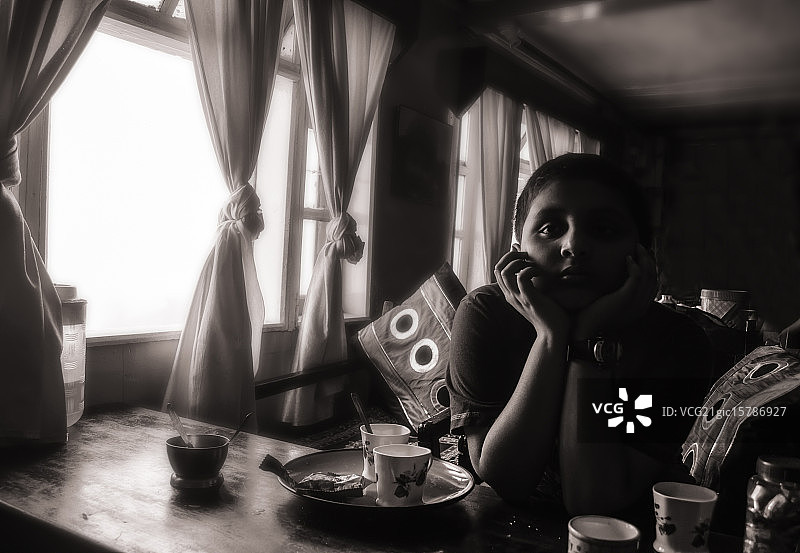 奇特雷的窗边图片素材