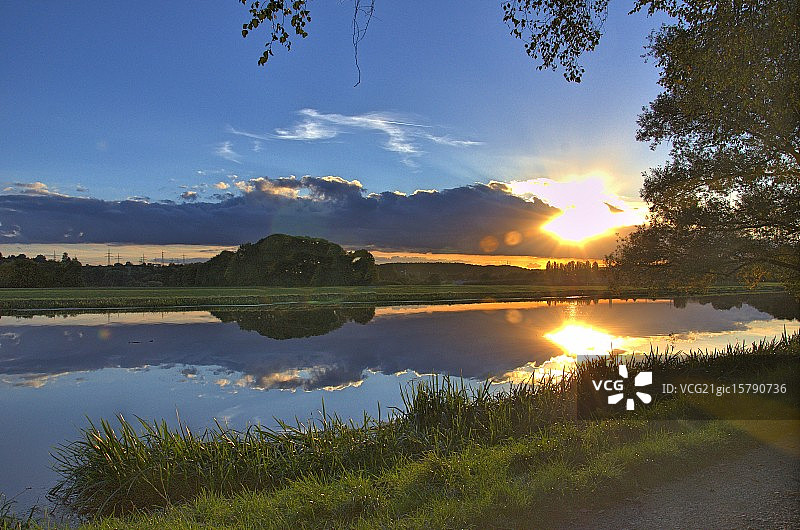 鲁尔河风光图片素材
