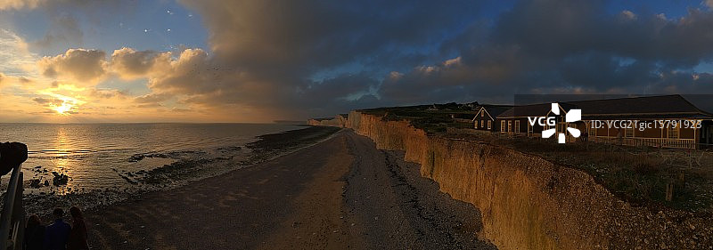 英吉利海峡日出图片素材