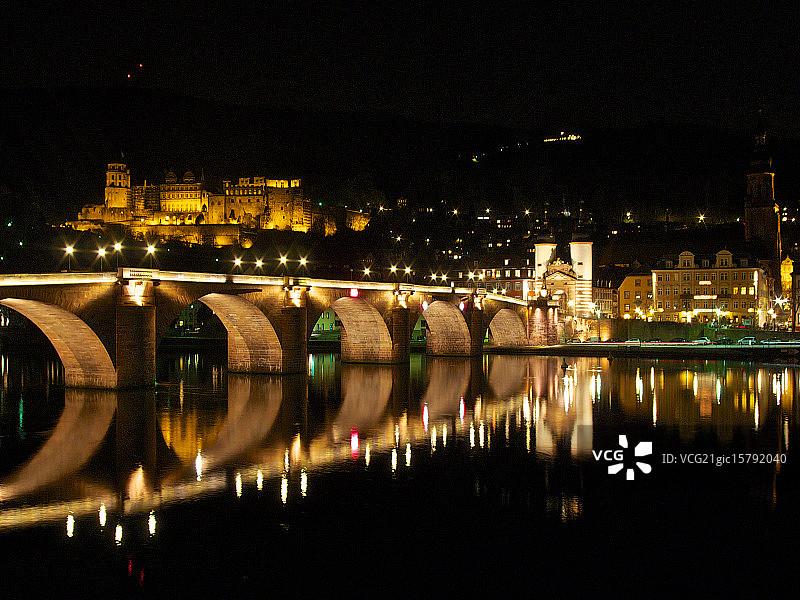 海德堡老桥图片素材