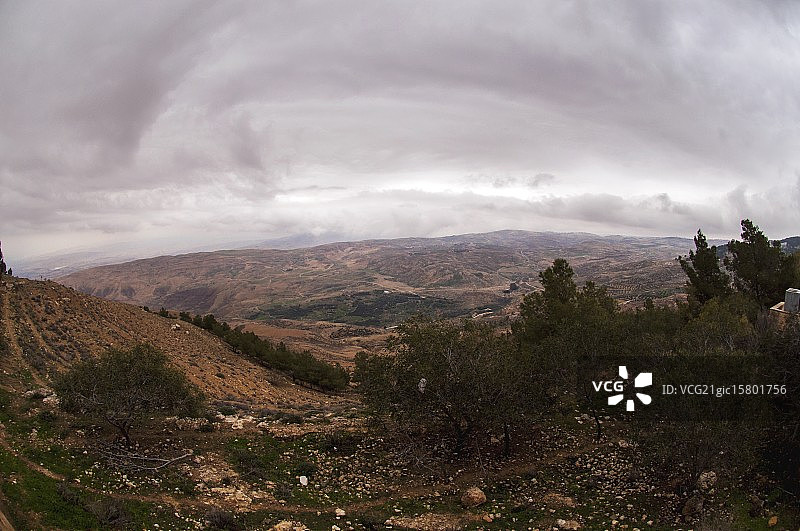 约旦马达巴的尼波山图片素材