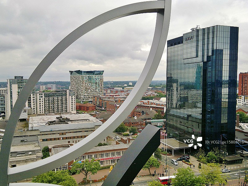 从图书馆看伯明翰图片素材