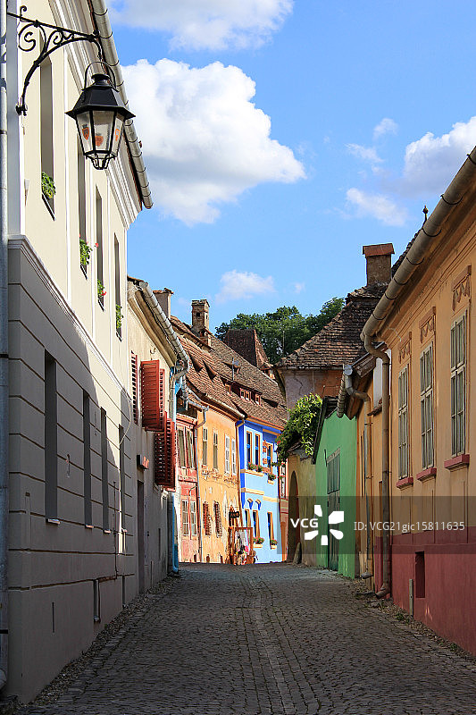 锡吉什瓦拉中世纪城市图片素材