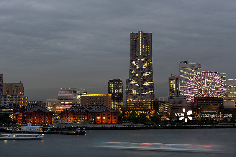 横滨灯光图片素材
