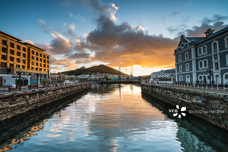 开普敦日落图片素材