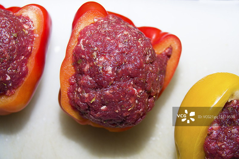 我妈妈的酿辣椒图片素材