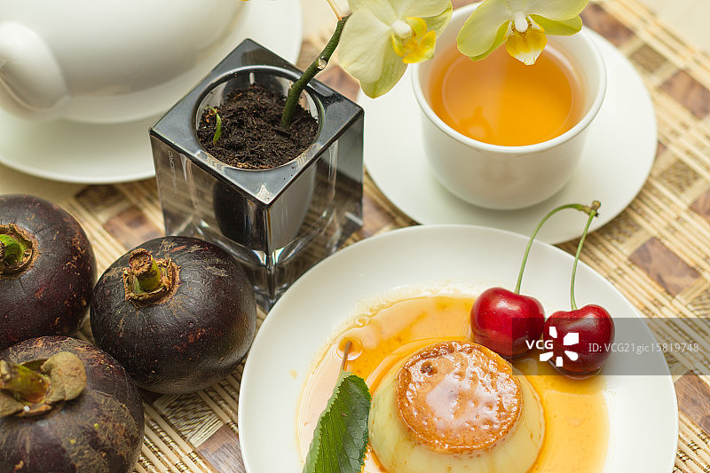 越南焦糖布丁图片素材