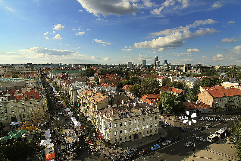 维尔纽斯全景图片素材