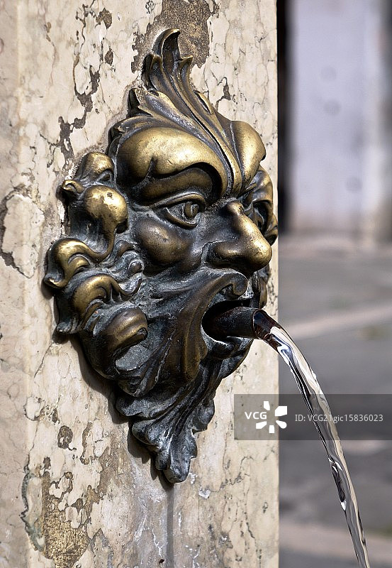 青铜喷泉图片素材