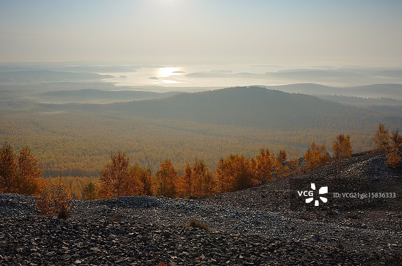 卡拉巴什的秋景图片素材