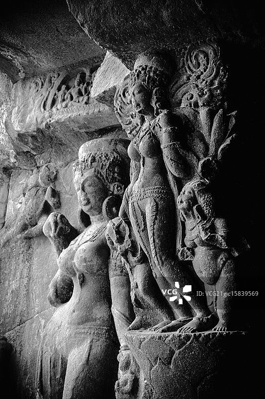 埃洛拉石窟图片素材