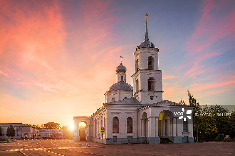 奥斯特罗夫的三位一体教堂图片素材