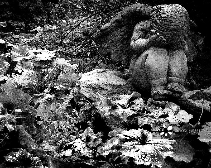 哭泣的天使图片素材