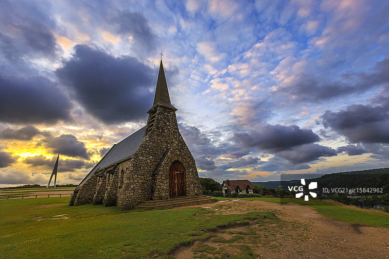 守护圣母圣殿图片素材
