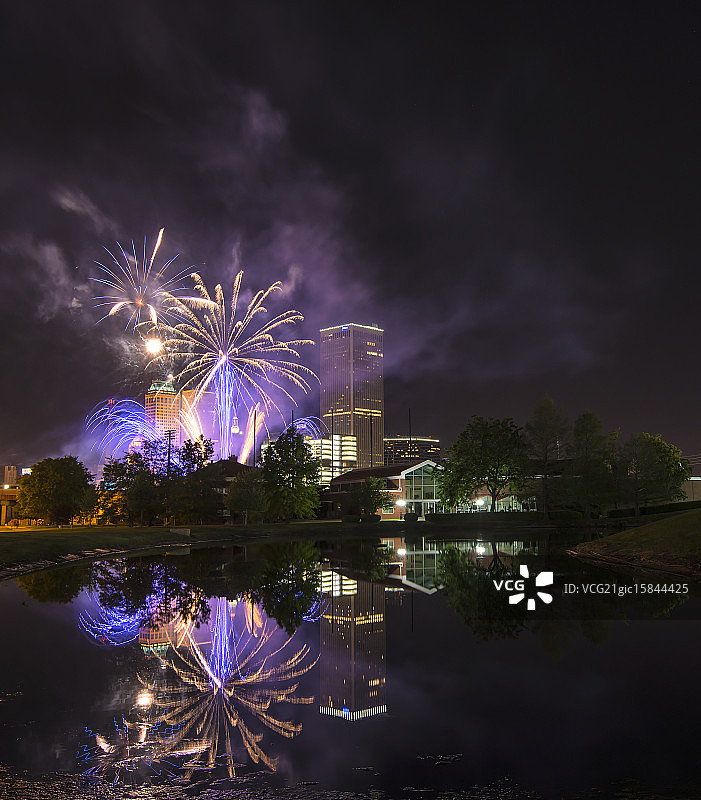 塔尔萨烟花图片素材