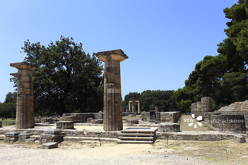 古奥林匹亚的赫拉神庙图片素材