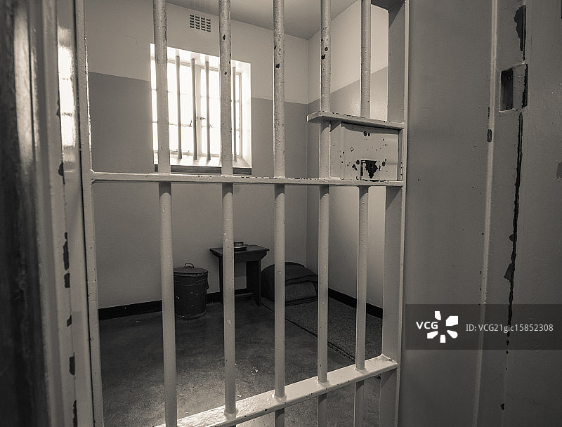 纳尔逊·曼德拉囚室图片素材