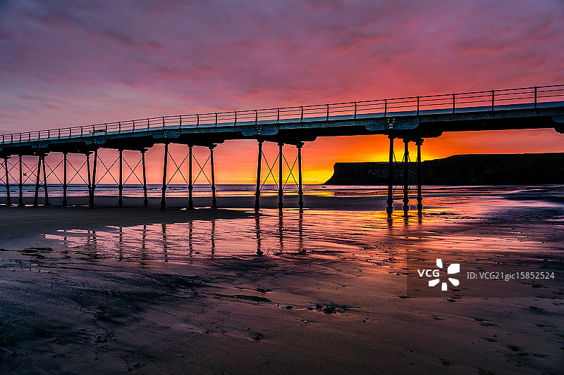 索尔特本海上日出图片素材