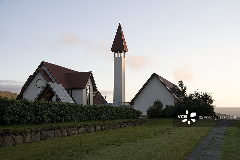 冰岛雷克霍特教堂图片素材