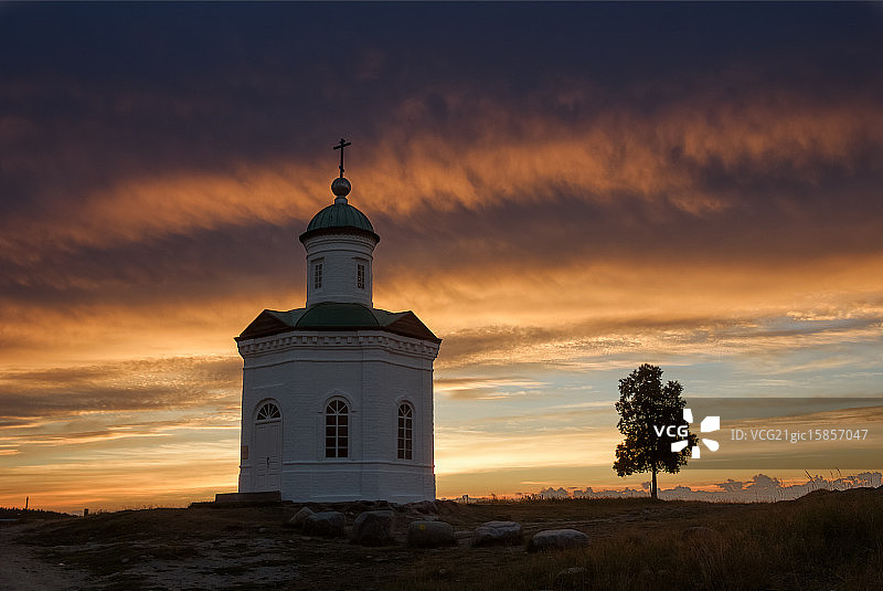 索洛韦茨基群岛的早晨图片素材