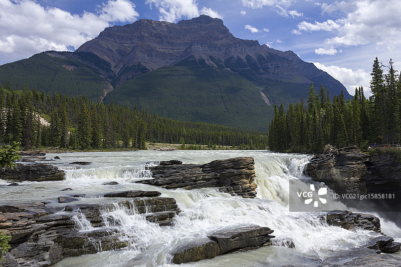 亚大巴斯卡河瀑布图片素材