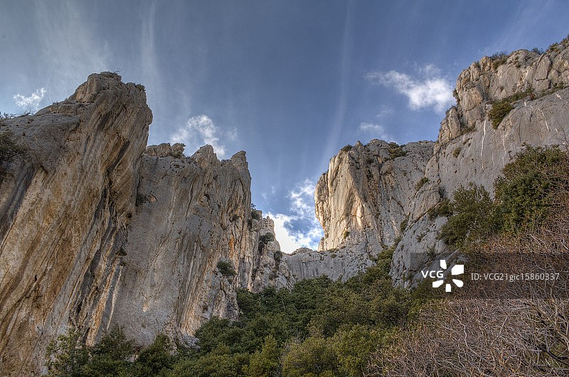 圣维克多山，拉蒂内山谷图片素材