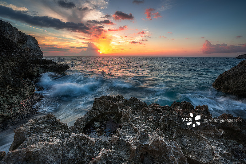 内格里尔日落图片素材