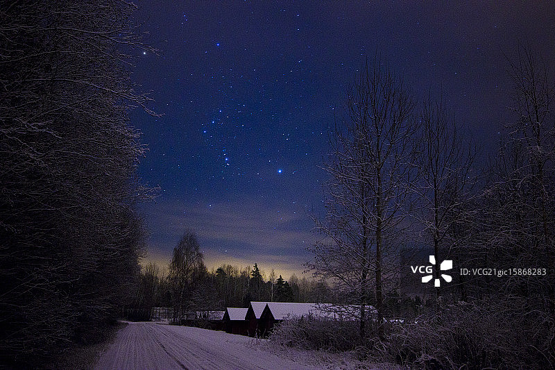 猎户座升起图片素材