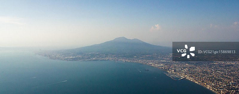 维苏威火山图片素材