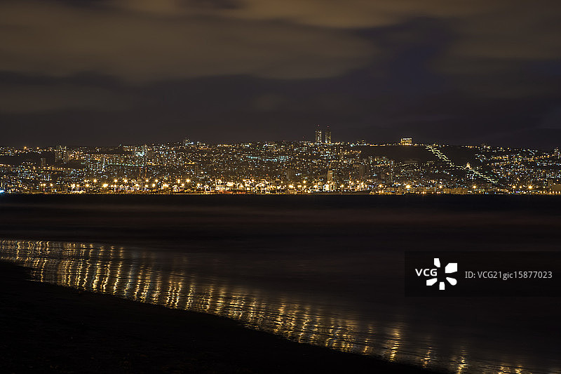 海法夜景图片素材