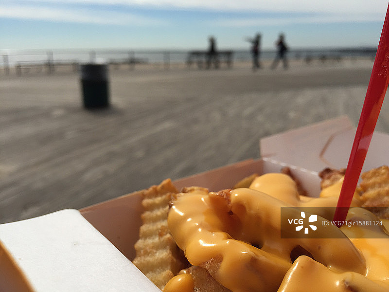 法式炸薯条，康尼岛风味图片素材