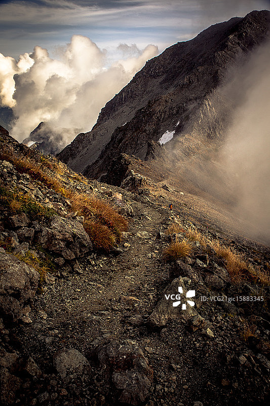 山脊沿线图片素材
