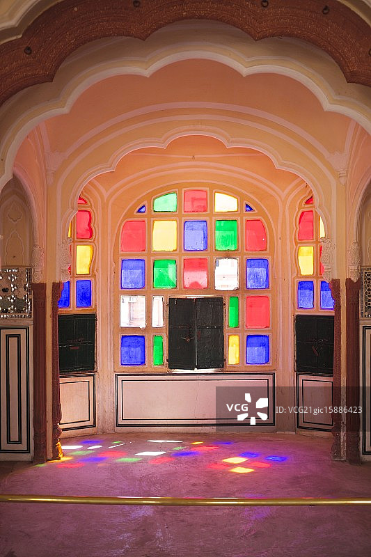 哈瓦·玛哈尔宫的窗户图片素材